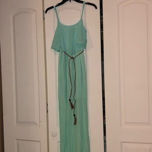 Long Teal Sundress
